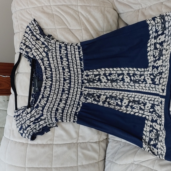 Vintage Peasant Style Blouse with Smocked Bodice by INC Size XS - Picture 6 of 11